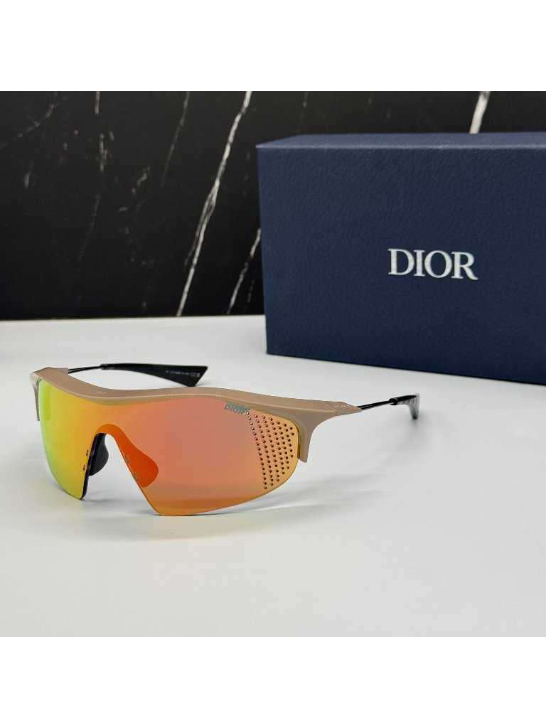 New Dior Diorxplorer M1u 40j7 Sunglasses Nude/Orange Unisex Dior Eyewear